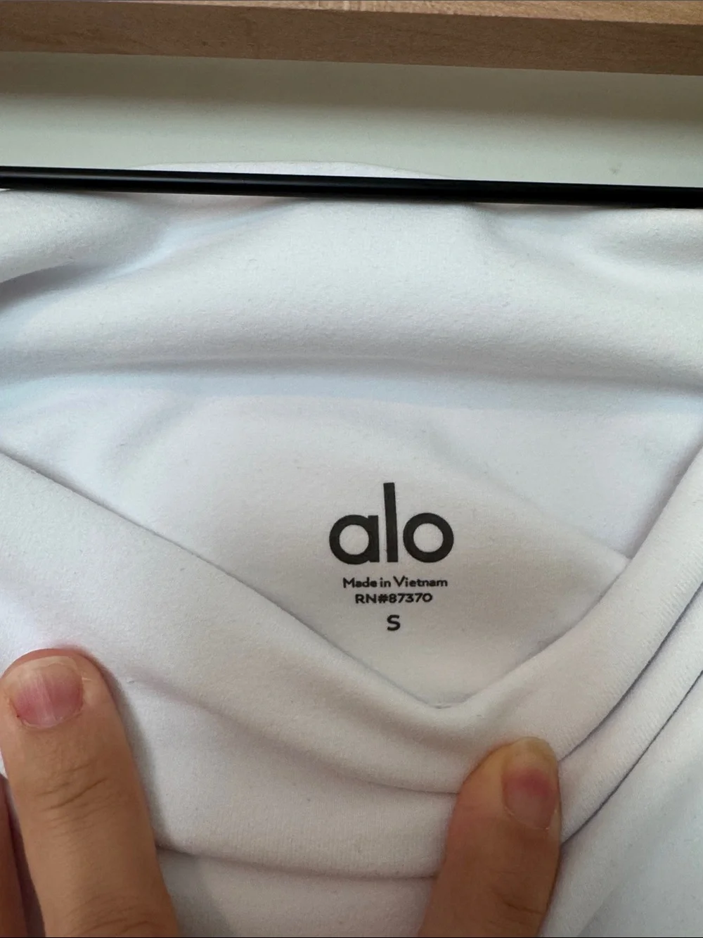 ALO Yoga Airbrush High Waist Biker Short White Size Small